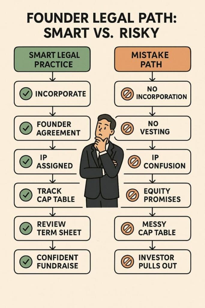 Founder Legal Path: Smart Vs Risky